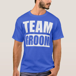 Mens Funny GroomsmenTeam Groom Wedding Bachelor Gi T-Shirt