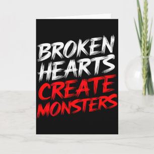Mens Funny Gym Saying Valentines Broken Hearts Cre Card