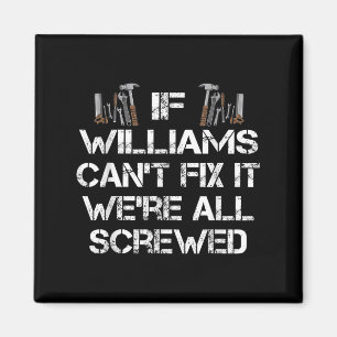 Mens Funny Handyman Quote Personalised Williams Gi Magnet