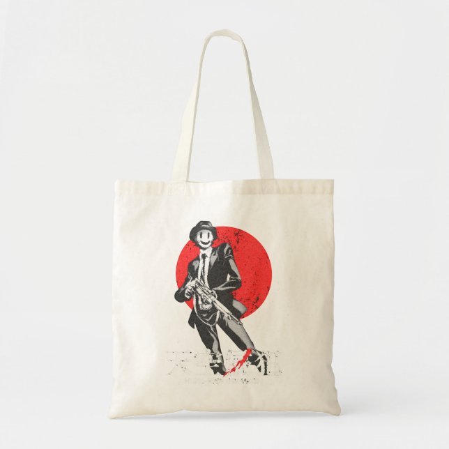 Mens Funny High Japanese Rise Invasion Manga Gift  Tote Bag (Front)