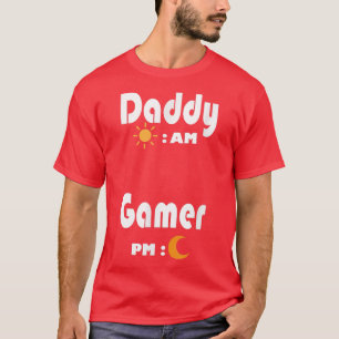 Mens Funny Idea For Gamer DadsDaddy By Day Gamer B T-Shirt