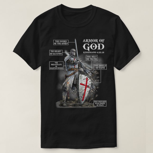 Mens Funny Knight Templar Anatomy For Christian Wa T-Shirt (Design Front)