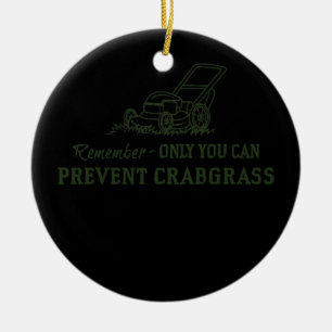 Mens Funny Lawn Mowing For Dad or Mum  Ceramic Ornament
