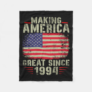 Mens Funny Making Aamerica Great Since 1994 Design Fleece Blanket