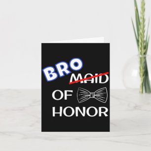 Mens funny man wedding matching bachelor party bro card