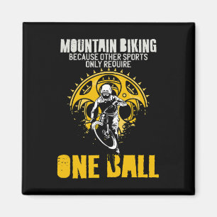 Mens Funny Mountain Bike Riding Gift - Mountain Bi Magnet