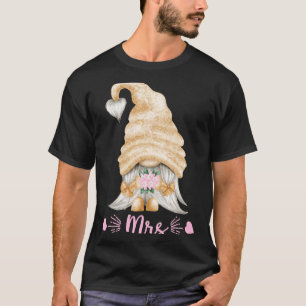 Mens Funny Mrs And Mr Gnome Wedding Tee - Cute