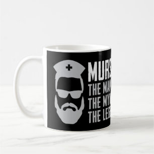 Mens Funny Murse Male Nurse Shirt RN LPN CNA Love Coffee Mug