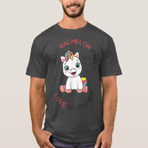 Mens Funny My Bachelor Party Cute Unicorn Bachelor T-Shirt
