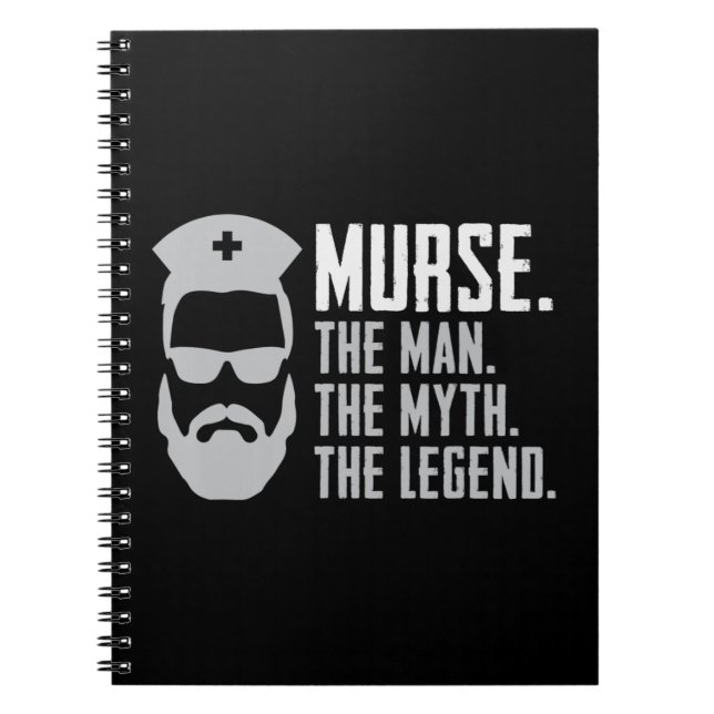 Mens Funny Never Underestimate An Old Man With A B Notebook (Front)