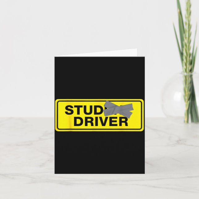 Mens Funny New Driver  Card (Front)