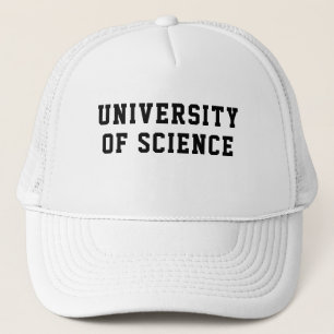 Mens Funny Novelty UNIVERSITY OF SCIENCE T-Shirt Trucker Hat
