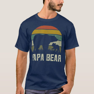 Mens Funny Papa Bear s Cub 1 Kid Fathers Day Grand T-Shirt