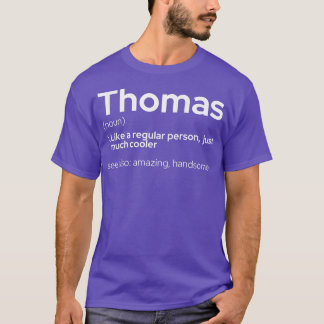 Mens Funny Personalised First Name Thomas  T-Shirt