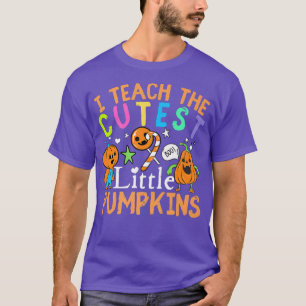 Mens Funny Pumpkins Halloween For Teacher T-Shirt