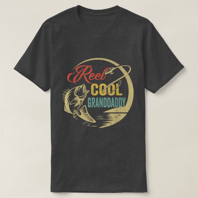 Mens Funny Reel Cool Granddaddy Love Fishing 2598  T-Shirt (Design Front)