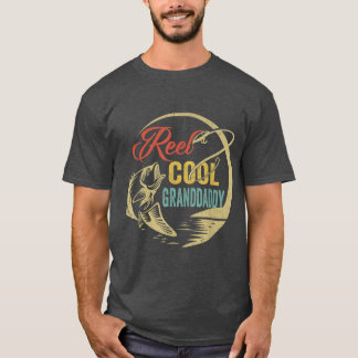 Mens Funny Reel Cool Granddaddy Love Fishing 2598 T-Shirt