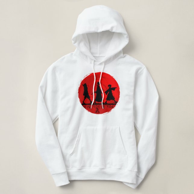 Mens Funny Samurai Historical Champloo Adventure A Hoodie (Design Front)
