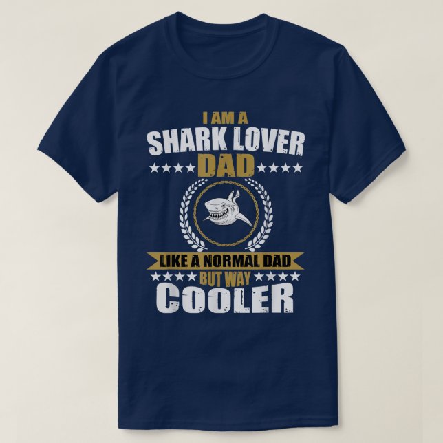 Mens Funny Shark Lover Dad Saying Love Sharks For  T-Shirt (Design Front)
