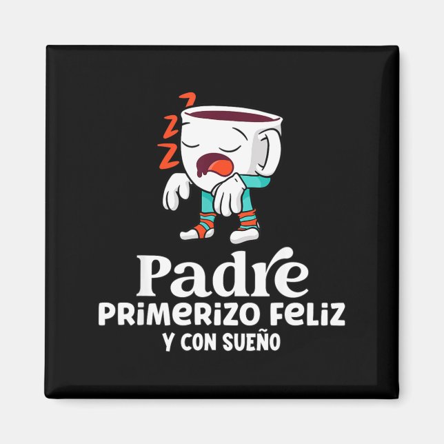 Mens Funny Spanish Announcing Pregnancy Baby New D Magnet (Front)