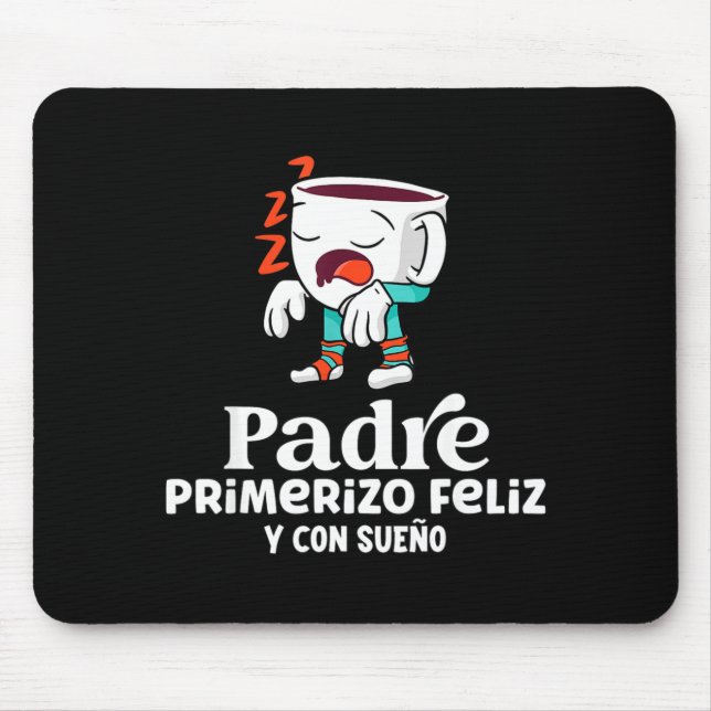 Mens Funny Spanish Announcing Pregnancy Baby New D Mouse Pad (Front)