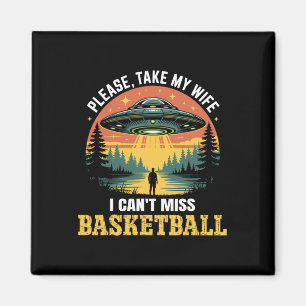 Mens Funny Ufo Sketll Joke Alien Abduction Retro Magnet