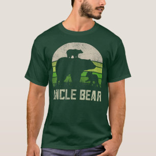 Mens Funny Uncle Bear Shirts From Niece & Nephew, 