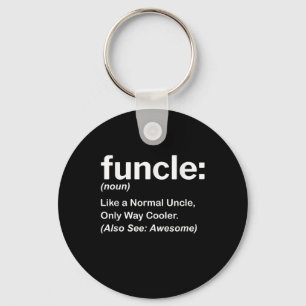 Mens Funny Uncle Shirt Mens Funcle Definition Gift Key Ring