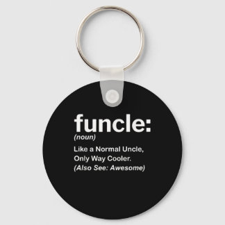 Mens Funny Uncle Shirt Mens Funcle Definition Gift Key Ring