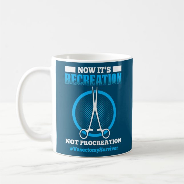 Mens Funny Vasectomy Retired Baby Maker Vasectomy Coffee Mug (Left)