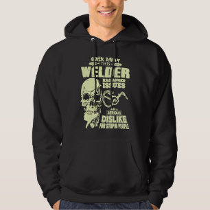 Mens Funny Welder Skull Graphic Welder Gift Tee