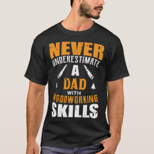 Mens Funny Woodworking Lover Dad design doughnut a T-Shirt