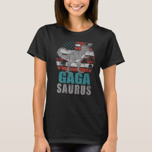 Mens Gagasaurus Rex Dinosaur Gaga Saurus American  T-Shirt