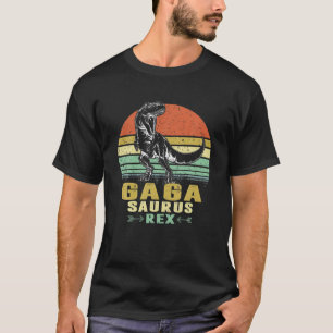 Mens Gagasaurus T Rex Dinosaur Funny Gaga Saurus F T-Shirt