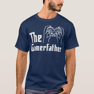 Mens Gamer Dad Video Game Player Computer Games Fa T-Shirt