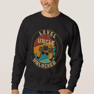 Mens Gamer New Uncle Dad Mum Baby Announcement Pre Sweatshirt