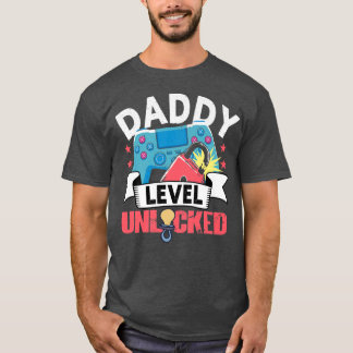 Mens Gaming Daddy Unlocked  Gamer New Dad Premium  T-Shirt