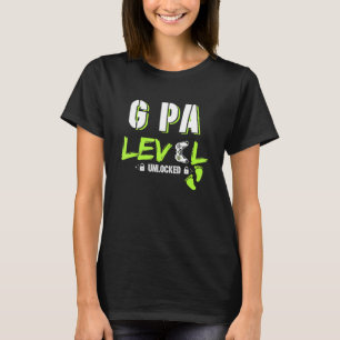 Mens Gaming G Pa Level Unlocked Gamer Levelled Up  T-Shirt