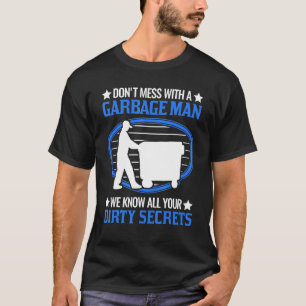 Mens Garbage Man Garbage Collection City Cleaning  T-Shirt