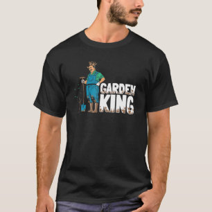 Mens Garden King Gardening Plants Home Garden Da T-Shirt