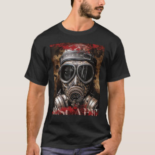 Mens Gas Mask Escape Military Streetwear Collectio T-Shirt