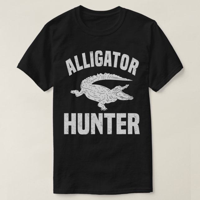 Mens Gator Hunter Alligator Hunters Florida Huntin T-Shirt (Design Front)