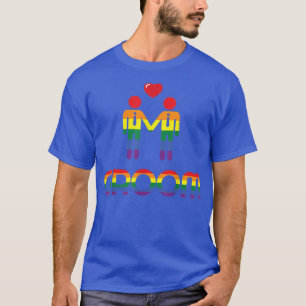 Mens Gay Marriage  For Men Rainbow Groom  T-Shirt