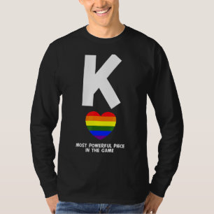 Mens Gay Pride King Lgbt Q Rainbow Flag Colour Cou T-Shirt
