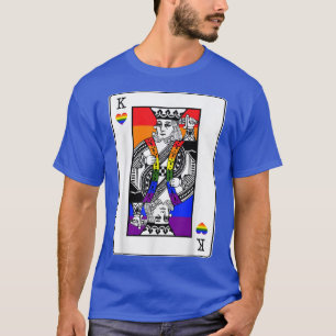 Mens Gay Pride King Of Hearts LGBT-Q Pride Ally Co T-Shirt