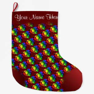 Men's Gay Pride Stocking Personalise Love Stocking