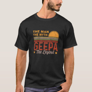 Mens Geepa The Man Myth Legend Retro Grandpa Fathe T-Shirt