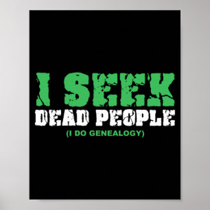 Mens Genealogist Historian Search Government Poster