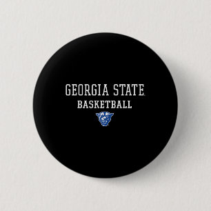 Mens Georgia State R Icon Sketll - Panthers  6 Cm Round Badge
