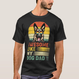 Mens German Shepherd Vintage Awesome Like My Dog T-Shirt